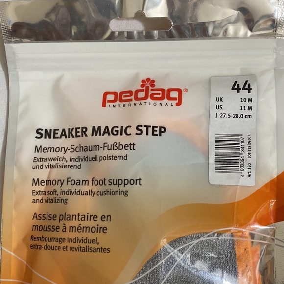 PEDAG Sneaker Magic Step with Memory Foam Shoe Inserts Size 44 or 11M - Picture 3 of 8
